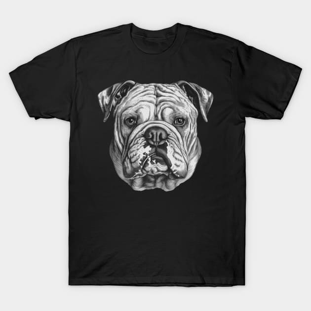 Bulldog T-Shirt by designedbyjamie